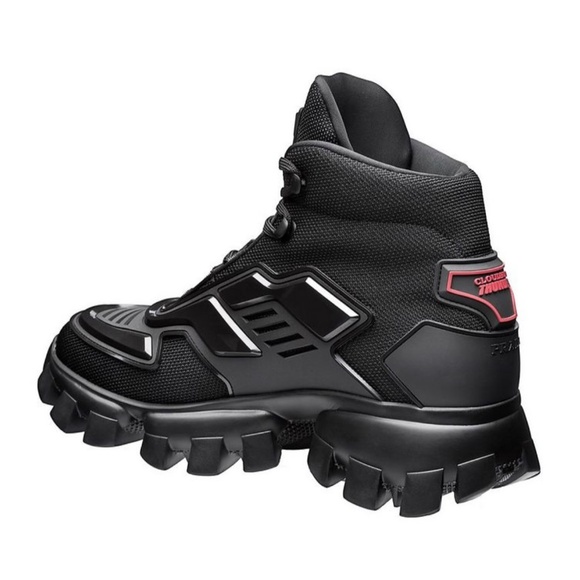 PRADA : Cloudbust Thunder Technical Fabric High Top Sneakers - Picture 3 of 4